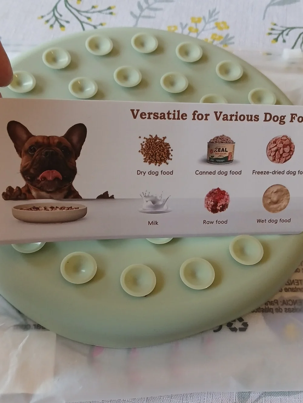 The Zonopy Silicone Slow Feeder Bowl And Link Mat Set